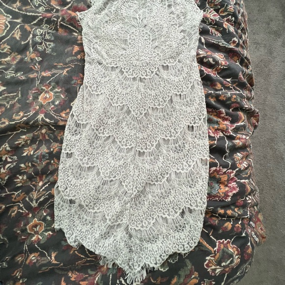 Free People Grey Lace Dress - Picture 6 of 8